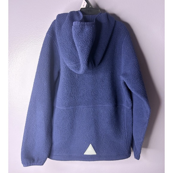 LL Bean Jacket Outdoors Coat Fleece Mountain Hiking Youth Large 6X/7 Blue - Picture 3 of 7